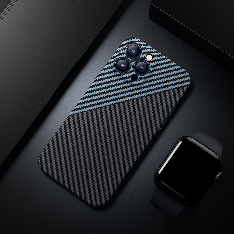 Premium iPhone Case Ultra Thin Carbon Fiber Matte Protective Cover 0.2mm PP Back Lightweight Scratch Resistant Slim Minimalist Design