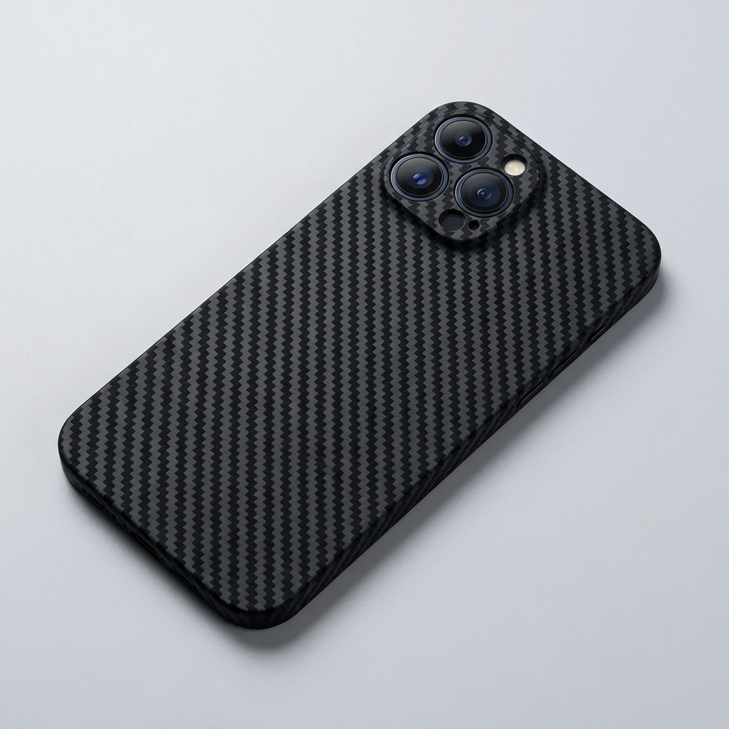 Premium iPhone Case Ultra Thin Carbon Fiber Matte Protective Cover 0.2mm PP Back Lightweight Scratch Resistant Slim Minimalist Design