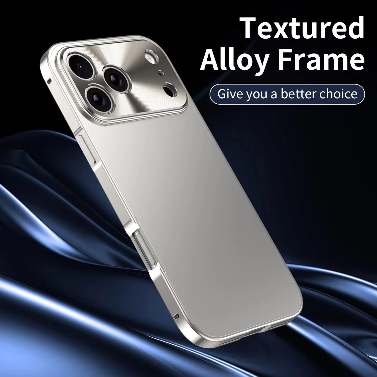 Premium iPhone Case Ultra Thin Protective Cover Aluminum Alloy Frame Frosted Matte Backplate Shockproof Camera Lens Guard Slim Design