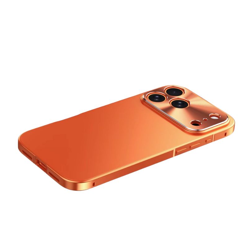 Premium iPhone Case Ultra Thin Protective Cover Aluminum Alloy Frame Frosted Matte Backplate Shockproof Camera Lens Guard Slim Design