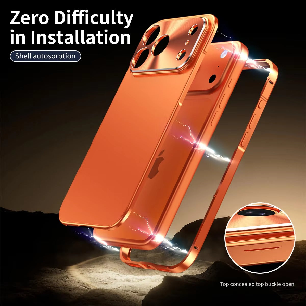 Premium iPhone Case Ultra Thin Protective Cover Aluminum Alloy Frame Frosted Matte Backplate Shockproof Camera Lens Guard Slim Design