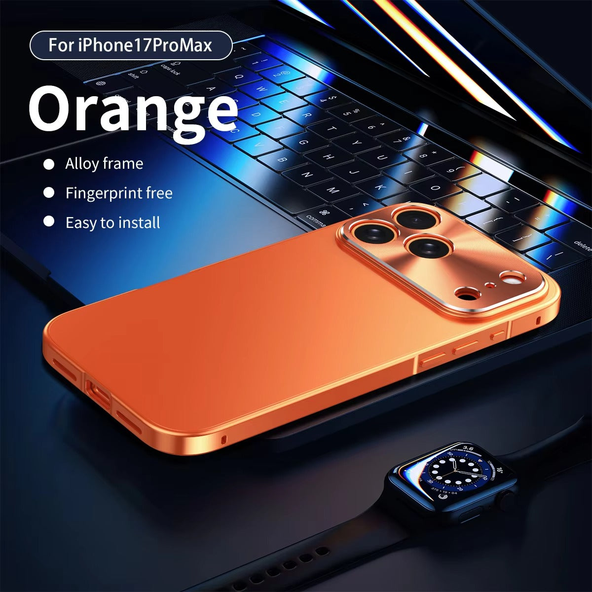 Premium iPhone Case Ultra Thin Protective Cover Aluminum Alloy Frame Frosted Matte Backplate Shockproof Camera Lens Guard Slim Design