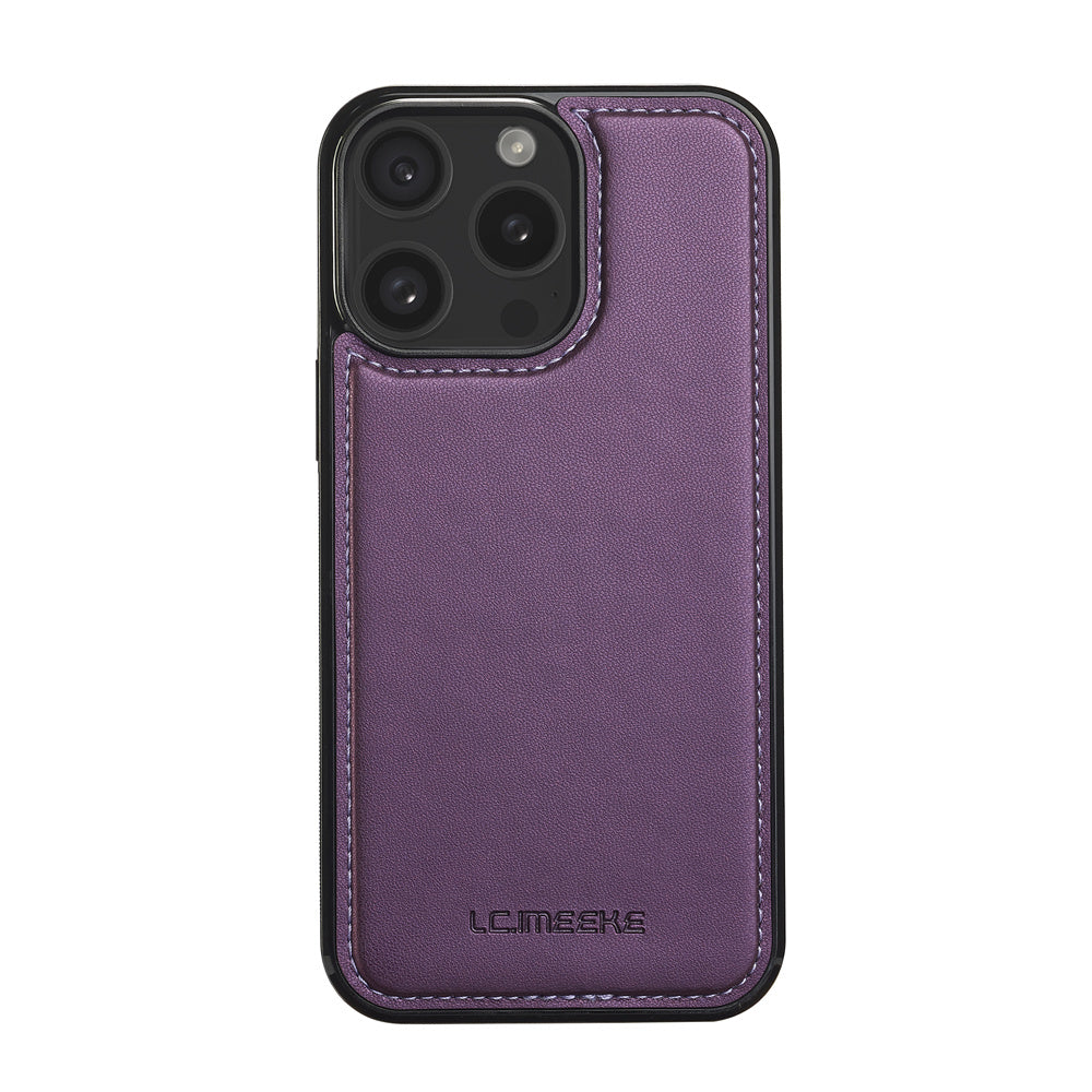 Premium iPhone Case Wallet MagSafe Compatible Detachable Leather Flip Stand Shockproof Protective Cover Card Holder Camera Lens Protection Slim Design
