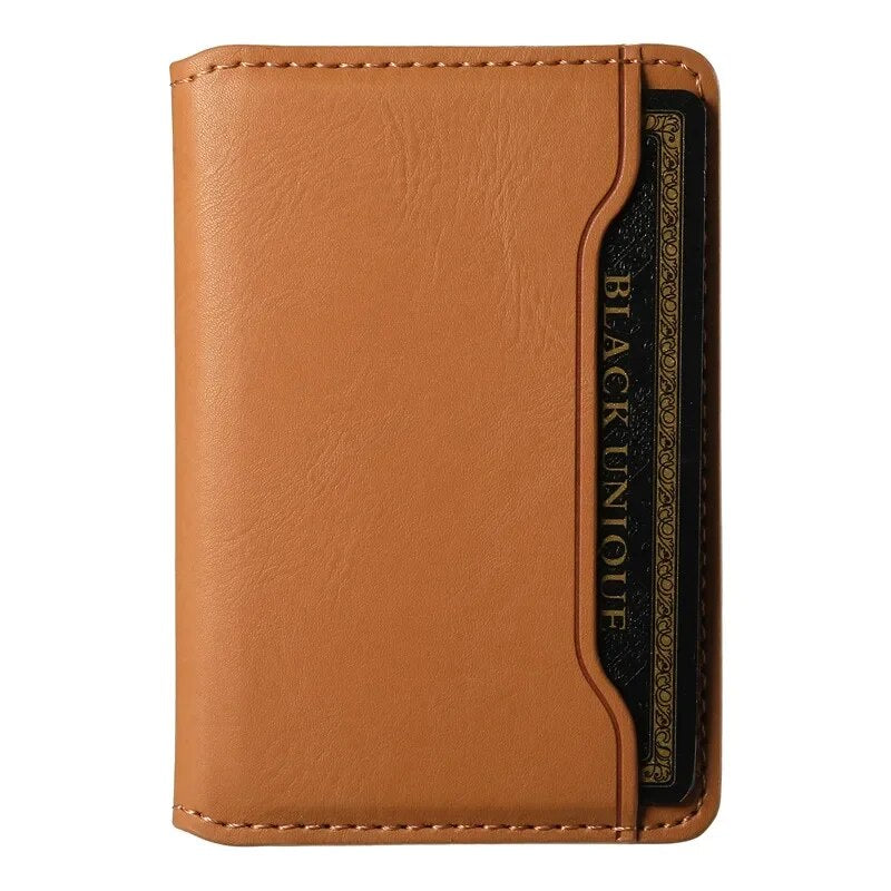 Premium iPhone Case Wallet MagSafe Compatible Leather Card Holder Shockproof Protective Cover Camera Lens Protection Slim Design