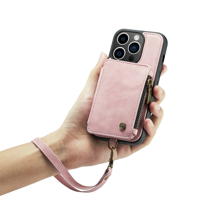 Premium iPhone Case Wallet MagSafe Compatible Leather Card Holder Stand Shockproof Protective Cover Camera Lens Protection Slim Design