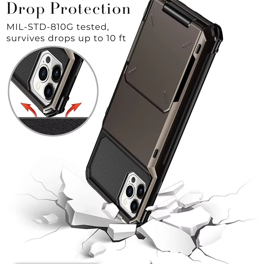 Premium iPhone Case Wallet MagSafe Compatible Magnetic Shockproof Protective Cover 4 Card Holder Camera Lens Protection Slim Design