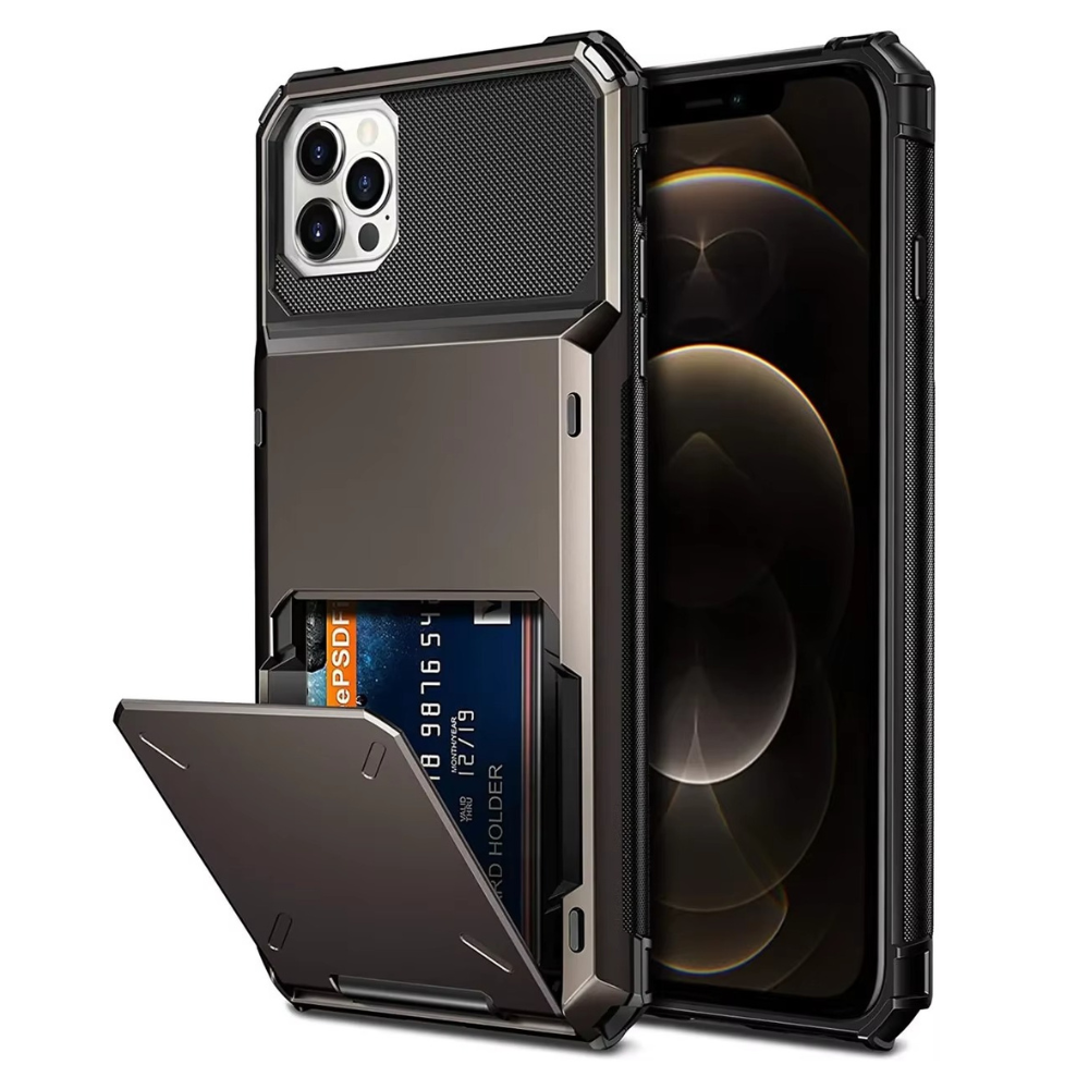 Premium iPhone Case Wallet MagSafe Compatible Magnetic Shockproof Protective Cover 4 Card Holder Camera Lens Protection Slim Design