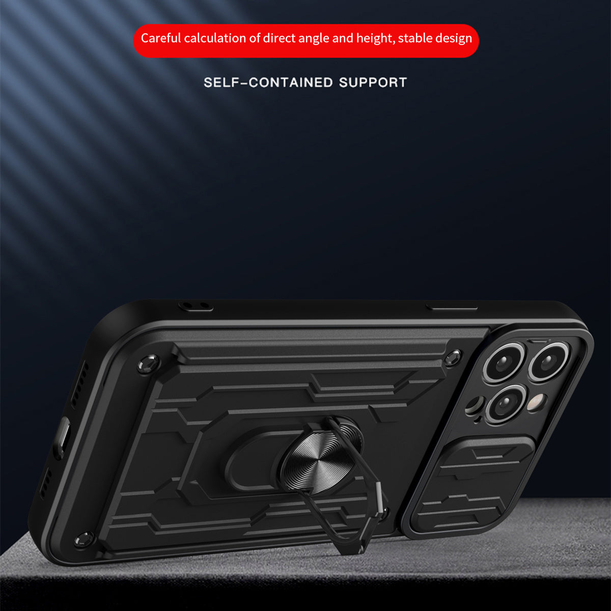 Premium iPhone Case Wallet MagSafe Compatible Silicone Card Holder Ring Stand Shockproof Protective Cover Camera Lens Protection Slim Design