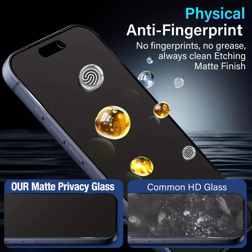 Premium iPhone Screen Protector Matte Ceramic Protective Film Anti Glare Soft Touch Anti Fingerprint Scratch Resistant Slim Design