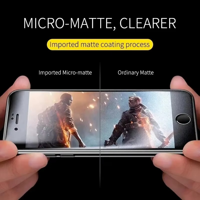 Premium iPhone Screen Protector Matte Ceramic Protective Film Anti Glare Soft Touch Anti Fingerprint Scratch Resistant Slim Design