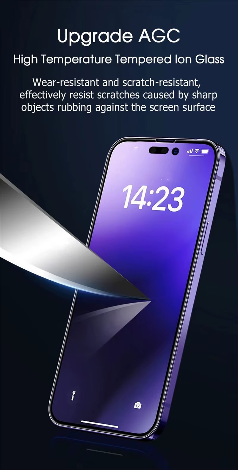 Premium iPhone Screen Protector Matte Privacy Anti Spy Tempered Glass Full Coverage Anti Glare Oleophobic Coating Easy Installation Frame