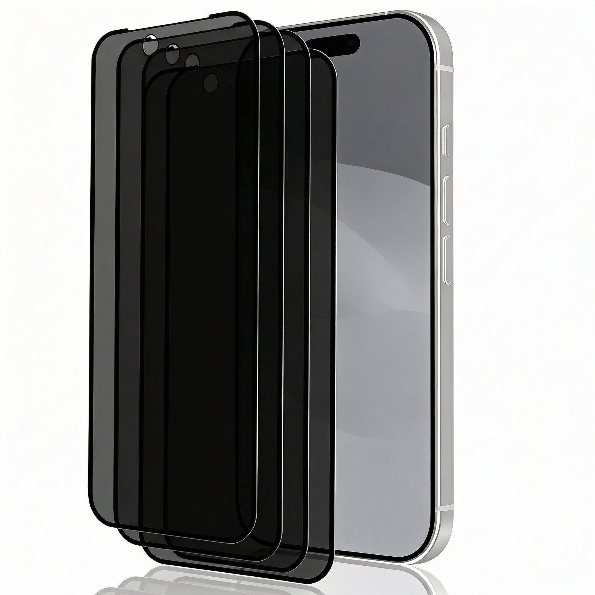 Premium iPhone Screen Protector Matte Privacy Anti Spy Tempered Glass Full Coverage Anti Glare Oleophobic Coating Easy Installation Frame