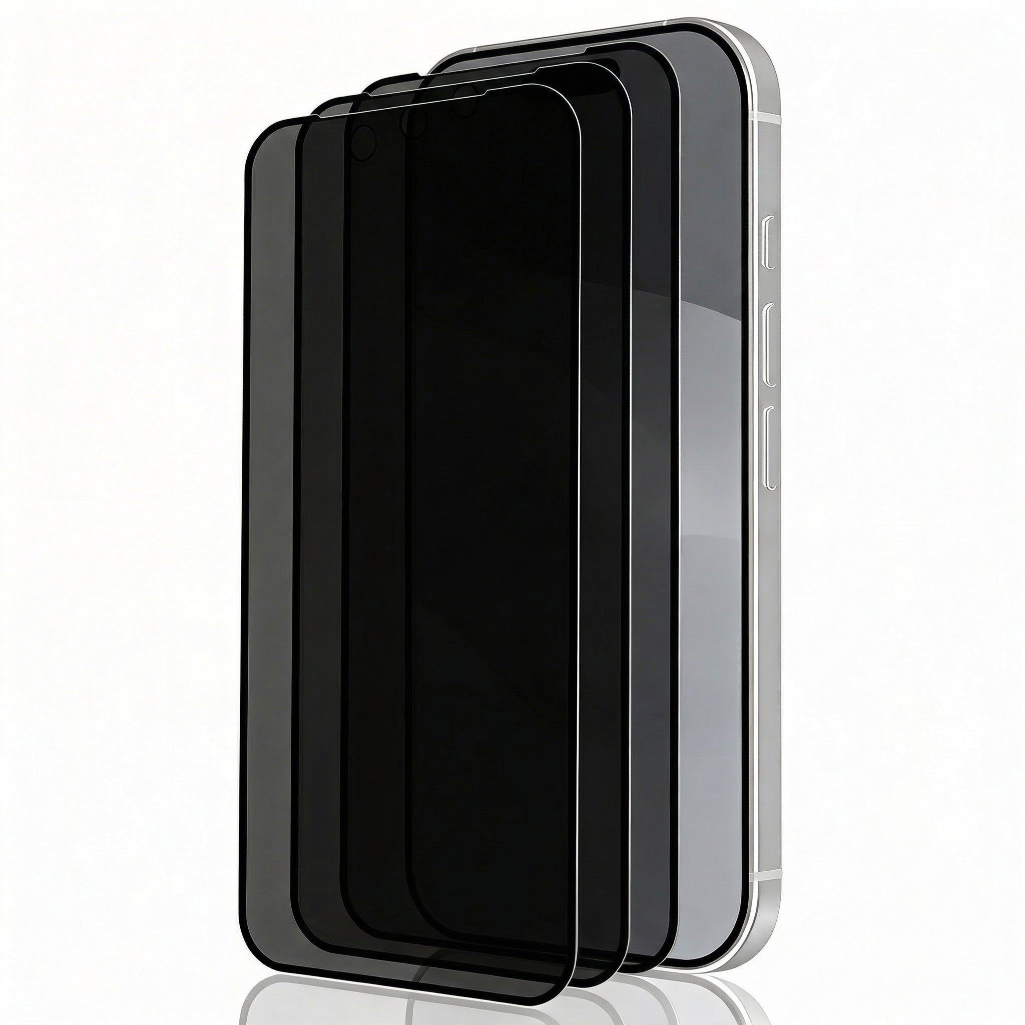 Premium iPhone Screen Protector Matte Privacy Anti Spy Tempered Glass Full Coverage Anti Glare Oleophobic Coating Easy Installation Frame