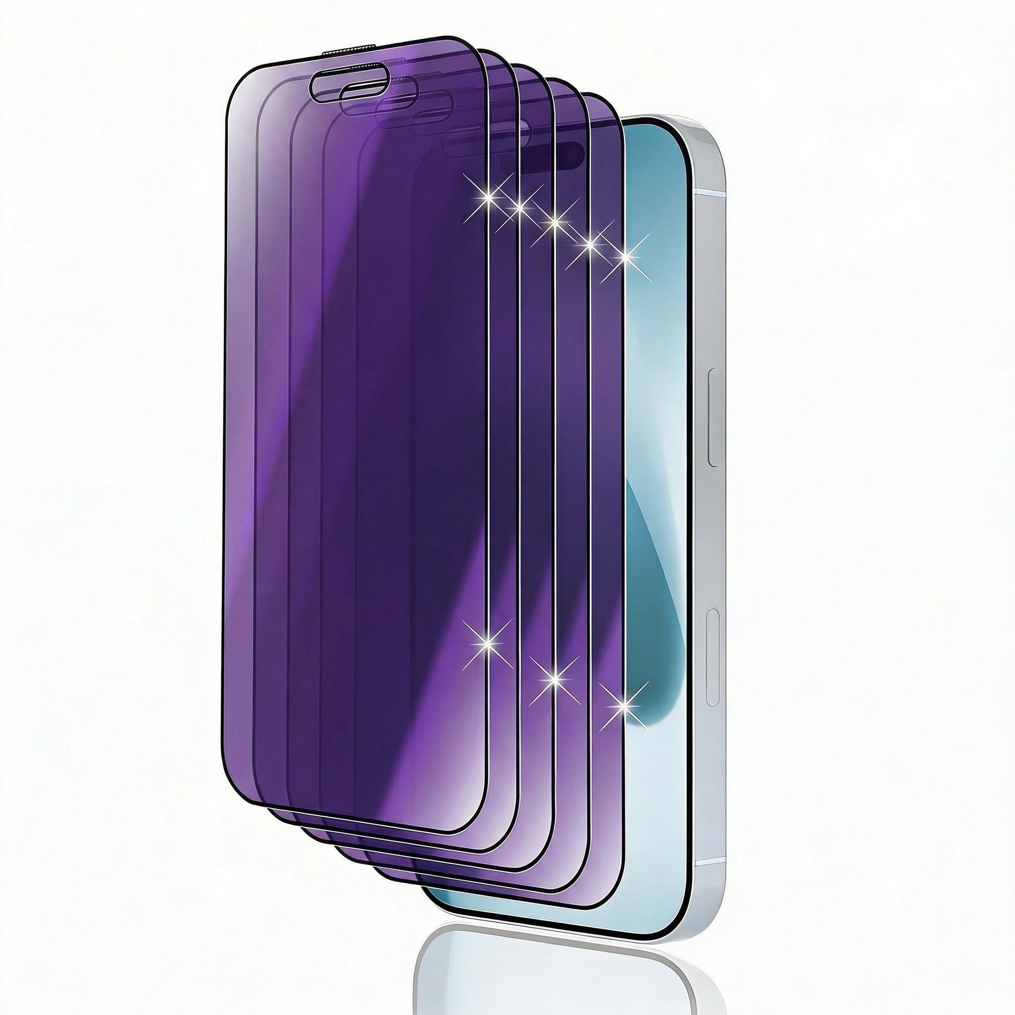 Premium iPhone Screen Protector Privacy Anti Spy Tempered Glass Full Coverage Anti Blue Light Scratch Resistant Protective Film