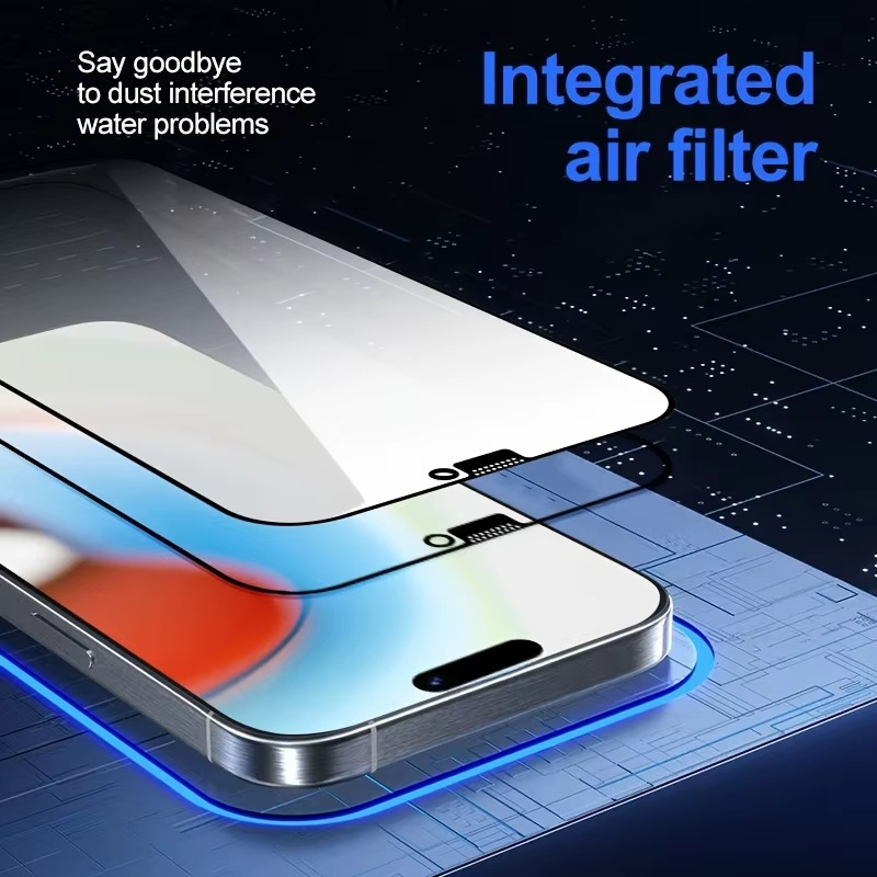 Premium iPhone Screen Protector Tempered Glass HD Clear Anti Fingerprint Scratch Resistant Bubble Free Shatterproof Ultra Thin Case Friendly