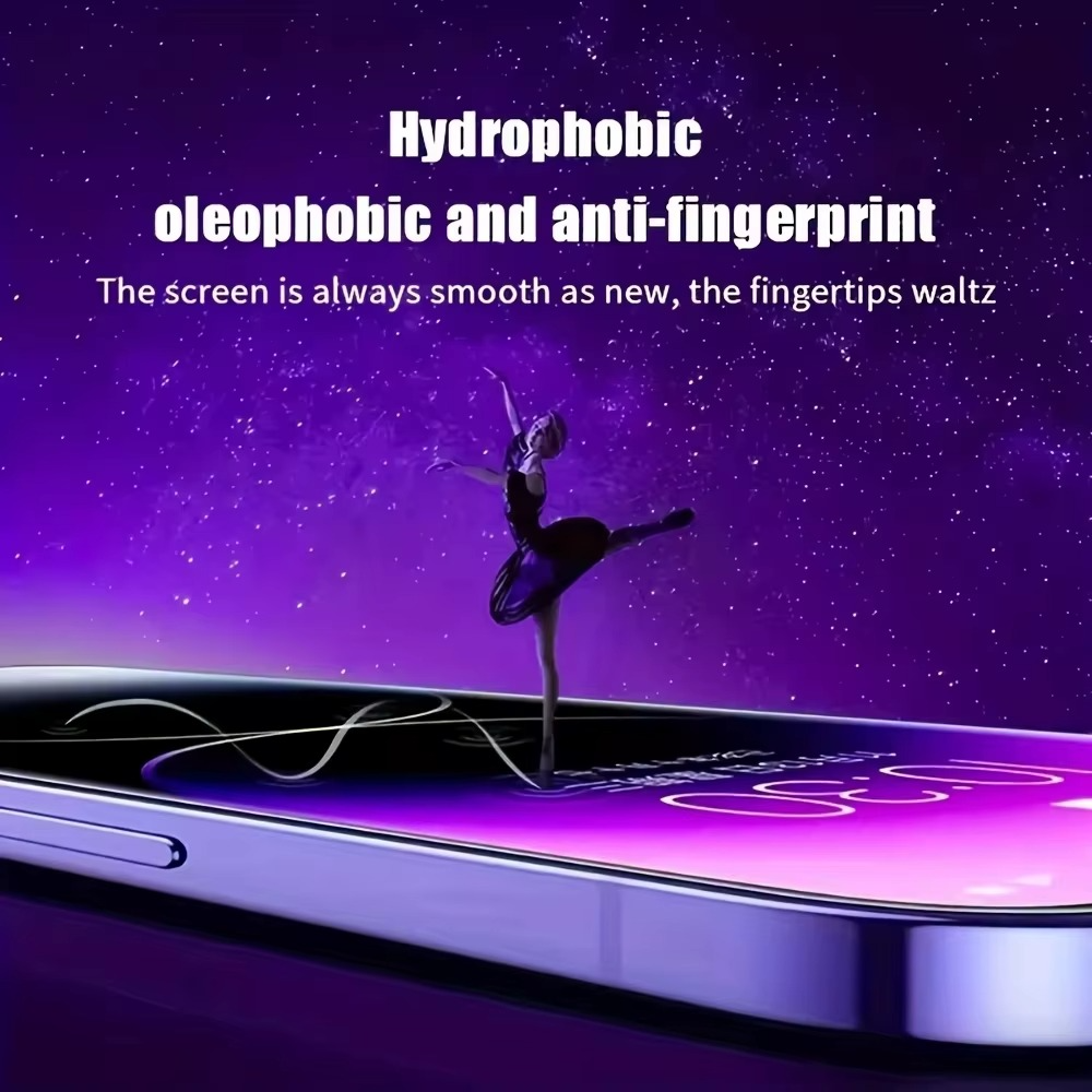 Premium iPhone Screen Protector Tempered Glass HD Clear Anti Fingerprint Scratch Resistant Bubble Free Shatterproof Ultra Thin Case Friendly