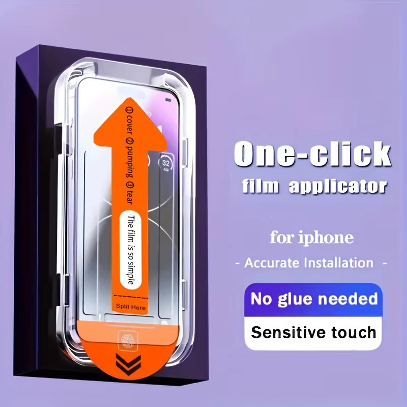 Premium iPhone Screen Protector Tempered Glass HD Clear Anti Fingerprint Scratch Resistant Bubble Free Shatterproof Ultra Thin Case Friendly