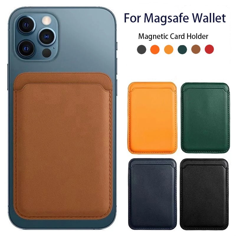 Premium MagSafe Wallet Magnetic Card Holder Leather Case Slim Detachable Phone Wallet Secure Card Storage