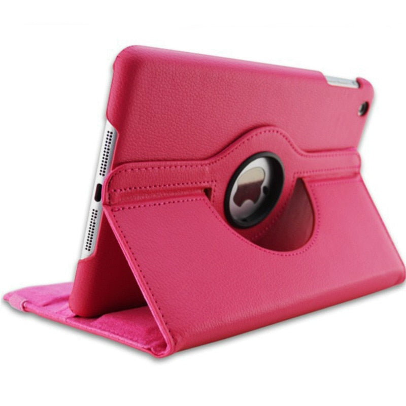 Premium iPad Case 360 Rotating Stand PU Leather Smart Cover Protective Tablet Case Multi Angle Viewing