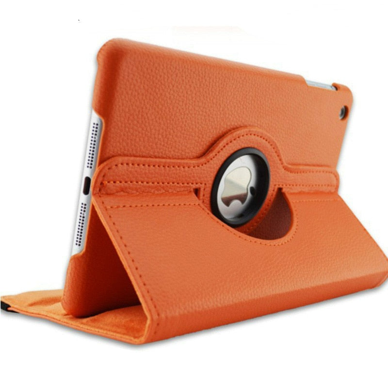 Premium iPad Case 360 Rotating Stand PU Leather Smart Cover Protective Tablet Case Multi Angle Viewing