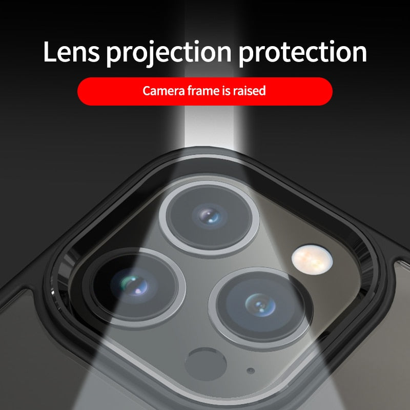 Premium iPhone Case MagSafe Compatible Transparent Hybrid Shockproof Protective Cover Clear HD Design Camera Lens Protection Slim Profile